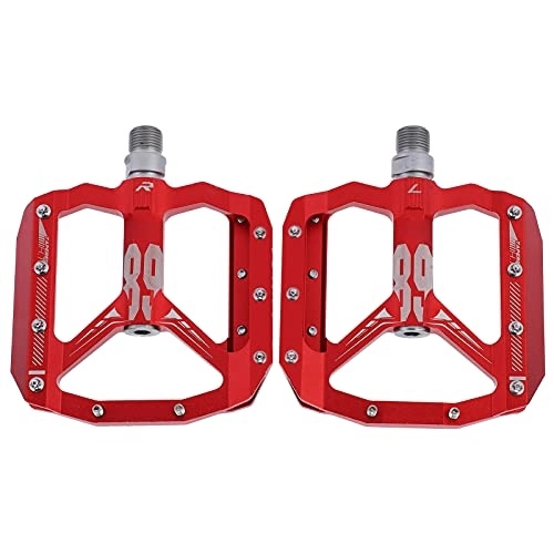 Mountain Bike Pedal : Alomejor Bicycle Pedals, Cycling Platform Pedals Non‑Slip Fully Integrated Mountain Bike Pedals for Cycling for Bicycle Replace(red)