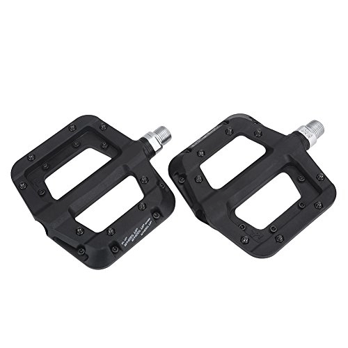 Mountain Bike Pedal : Alomejor Bike Foot Pedals Bicycle Pedal Straps Use for Mountain Bicycle Pedal, BMX MTB Cycling Accessiores Replacement(Black)