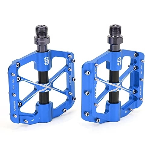 Mountain Bike Pedal : Alomejor Mountain Bike Pedals, Widen the Pedal Sealed Bearing Bicycle Pedal for Folding Bike(blue)