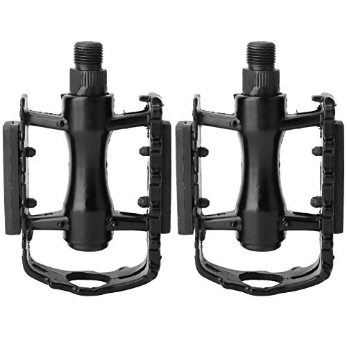 Mountain Bike Pedal : Aluminium Alloy Pedals, 1 Pair Black Aluminium Alloy Mountain Road Bike Lightweight Pedals Bicycle Replacement Part, Mountain Bike Pedals