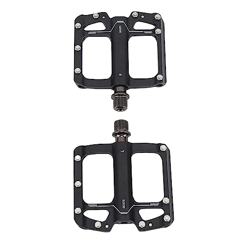 Mountain Bike Pedal : Aluminum Alloy Bicycle Pedals with Removable Non Skid Nails, 3 Bearings for Road, MTB, Mountain Bikes