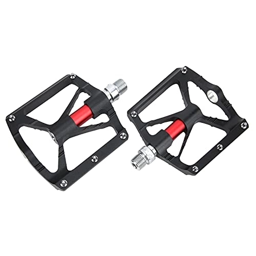Mountain Bike Pedal : Aluminum Alloy Bike Pedals, Not Easy To Loosen More Convenient Light in Weight Mountain Bike Pedals Easy To Install for Mountain Bike(Black)