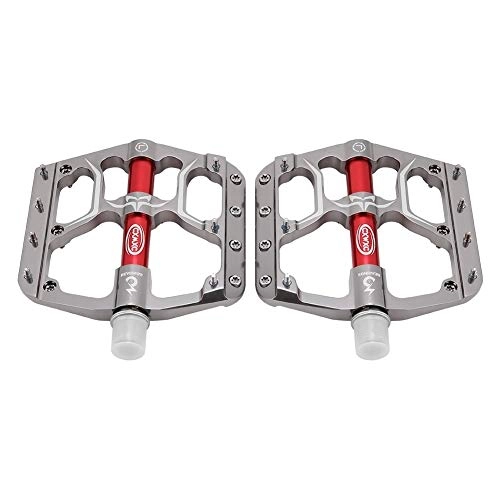 Mountain Bike Pedal : Aluprey Bike Pedal Lightweight Aluminium Alloy Bearing Pedals compatible with Bicycle (silver)