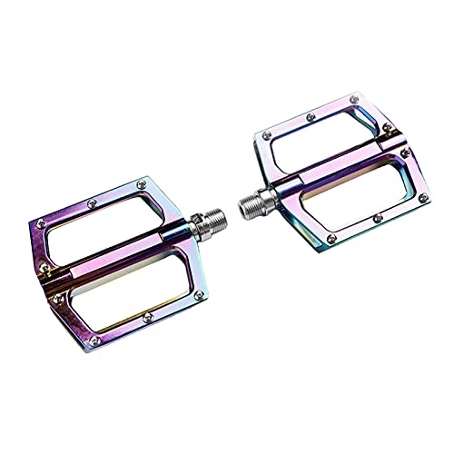 Mountain Bike Pedal : Amagogo Pedals, Mountain Bike Pedals, Suitable for MTB BMX Pedals, Non- Pedals 9 / 16 Inch Spindle Road Pedal Platform Pedals - Colorful, 98x92x16mm