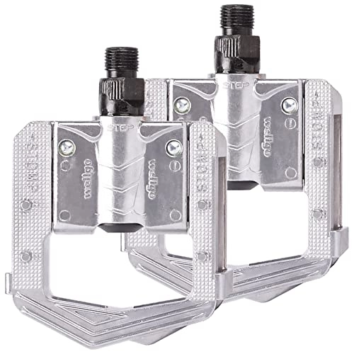 Mountain Bike Pedal : AMIJOUX Bike Pedals Mountain Road Bicycle Flat Pedal Adult Universal Lightweight Aluminum Alloy Cycling Pedals with Sealed Boron Steel Bearing for Travel Cycle-Cross Bikes etc