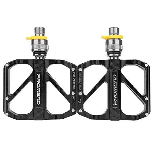 Mountain Bike Pedal : ANAC PROMEND Anti-slip Ultralight Bicycle Pedal Quick Release Pedal Flat MTB 3 Bearings Pedal for Mountain Road Bike Accessories