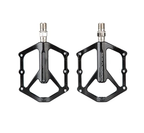 Mountain Bike Pedal : ANASRI TTRS store 1 Pair Bicycle Pedal Aluminum Alloy Non-slip Fit For Mountain Road MTB Bike Black Cycling Tools (Color : PD-M66N)
