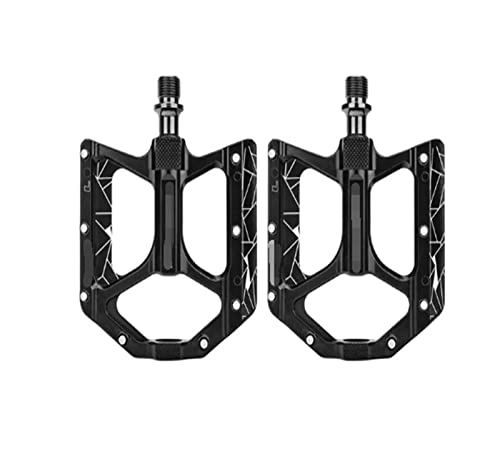 Mountain Bike Pedal : ANASRI TTRS store 1 Pair Bicycle Pedal Aluminum Alloy Non-slip Fit For Mountain Road MTB Bike Black Cycling Tools (Color : PD-M68)
