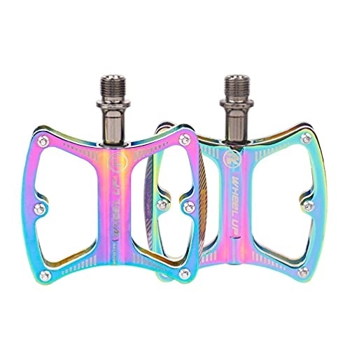 Mountain Bike Pedal : angelle Mountain Bike Pedal Aluminum Alloy Bearing Cycling Bicycle Pedals Non-Slip Universal Lightweight Bicycle Platform Flat bicycle pedals