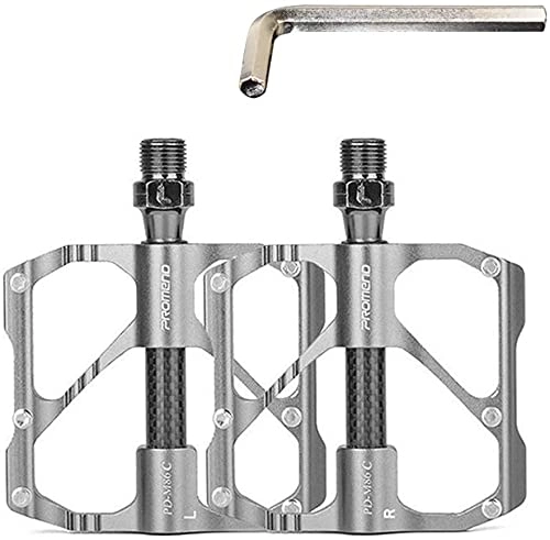 Mountain Bike Pedal : Aocase MTB Pedals Mountain Bike Pedals Sealed 3 Bearing Non-Slip Bicycle Pedal Lightweight Aluminum Alloy Platform Pedals for BMX MTB Road Bike, E