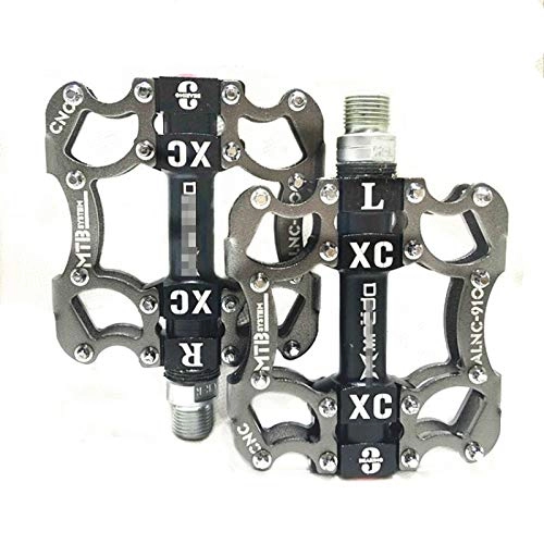 Mountain Bike Pedal : AQNPYR Bike Pedals MTB BMX Sealed 3 Bearing Cleats Pegs Bicycle Pedal Aluminum Alloy Road Mountain Cycle Anti slip Cycling Accessories