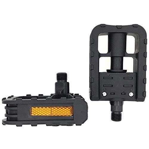 Mountain Bike Pedal : ARTHEALTH Bicycle Pedals Bike Pedals 9 / 16" Inch High Performance Pedals for Bikes Mountain Bikes Road Bicycles Platform Pedals MTB Pedals (Black) (#1 ABS+Aluminum MTB1 Black)