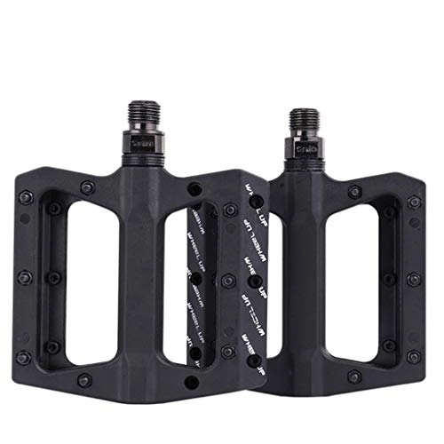 Mountain Bike Pedal : ASKLKD Bicycle Pedals, Nylon Bearing Bearings, Non-slip Durable Pedals, Riding Accessories Suitable for Mountain Bikes, City Bikes Cycling accessories