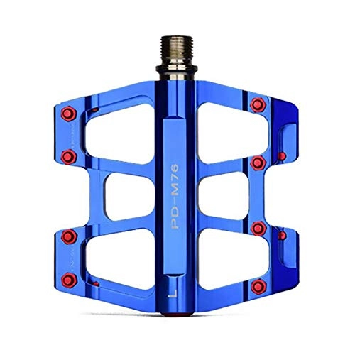 Mountain Bike Pedal : ASUD Bike Pedals 9 / 16 inch Cycling Sealed Bearing Bicycle Pedals, Blue