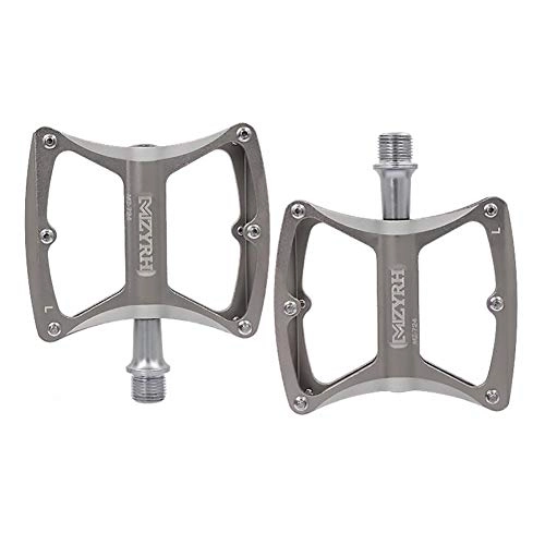 Mountain Bike Pedal : ASUD Bike Pedals 9 / 16 inch Cycling Sealed Bearing Bicycle Pedals, Silver