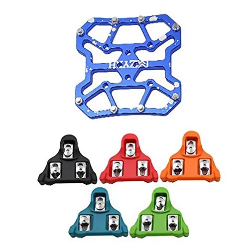 Mountain Bike Pedal : ASUD Lightweight Mountain Bike Pedals Aerospace aluminum alloy panel Bicycle Platform Pedals for BMX MTB 9 / 16" (90 * 90mm), Blue