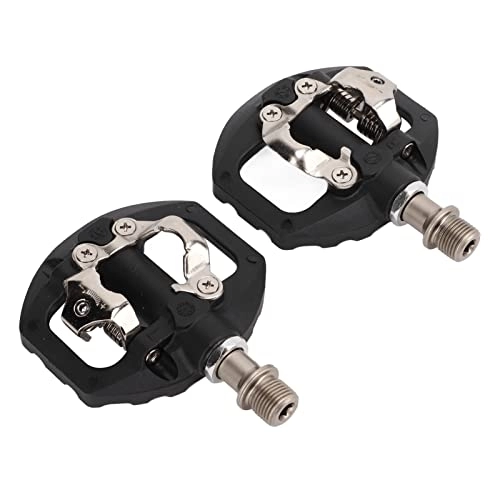 Mountain Bike Pedal : AUHX Mountain Bike Pedals, High Strength Multi Use Flexible Dual Platform Bike Pedals Sealed Bearing Wear Resistant with Cleats for Road Bike