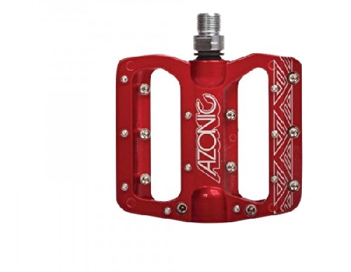 Mountain Bike Pedal : Azonic 3056-752 Red One Size Pucker-Up Pedal