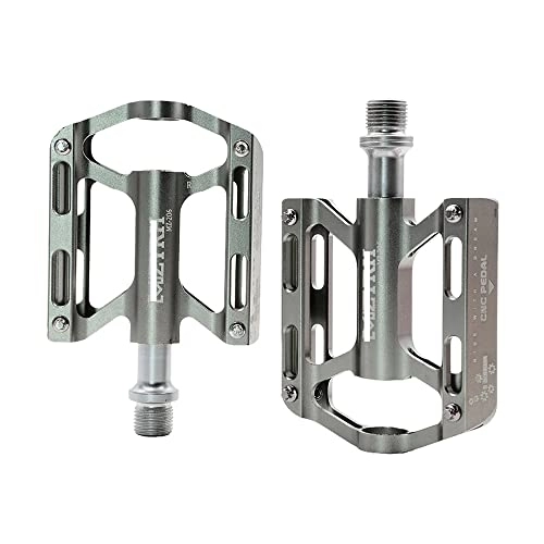 Mountain Bike Pedal : AZPINGPAN 14mm Threaded Mountain Bike Pedal丨9 / 16 MTP Sealed Non-slip PeilinAluminum Bicycle Pedal丨8 Stainless Steel Cleats Riding Accessories