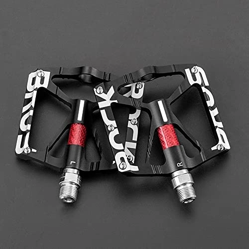 Mountain Bike Pedal : AZPINGPAN 14mm Threaded Orifice Bicycle Non-Slip Pedal丨Chrome-Molybdenum Steel Palin / DU Sealed and Waterproof Bearing Pedal丨With Reflector Suitable for Mountain Road Bike Accessories