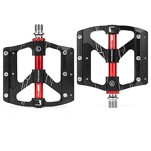 Mountain Bike Pedal : AZPINGPAN Bicycle Pedals丨Lightweight Lubricated 3 Bearing Aluminum Alloy Pedals丨Chrome-molybdenum Steel Shaft, Suitable For Mountain Bikes, Folding Bikes, Road Bikes
