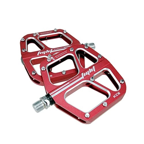 Mountain Bike Pedal : AZPINGPAN Light Alloy Bicycle Pedals丨CNC Integrated Hollow Chromium-molybdenum Steel Axle Mountain Bike Flat Pedals丨14mm Threaded Installation Caliber Outdoor Cycling Road Bike Accessories