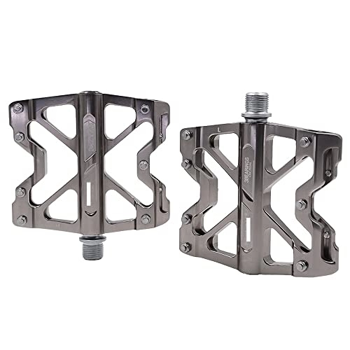 Mountain Bike Pedal : AZPINGPAN Mountain Bike Pedal 丨 Chrome Molybdenum Steel Axle Peilin Sealed Bearing 9 / 16" MTP Aluminum Foot Pedal 丨 Bright Surface Technology, Stainless Steel Cleat Design Bicycle Equipment