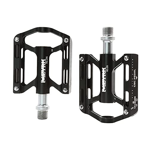 Mountain Bike Pedal : AZPINGPAN Outdoor Cycling 3 Bearings Mountain Bike Pedals Platform Bicycle Flat Alloy Pedals 9 / 16" Pedals Seal Non-Slip Alloy Highway Mountain Bikes Flat Pedals