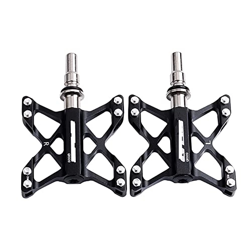 Mountain Bike Pedal : AZPINGPAN Quick Release Bicycle Pedals丨CNC Process Sealed Waterproof Chrome-molybdenum Steel Shaft Mountain Bike Black Pedals丨self-lubricating Bearing Butterfly Riding Pedals