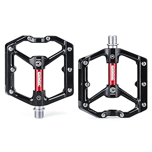 Mountain Bike Pedal : AZPINGPAN Reflective Sequin Road / MTB Bike Pedals丨14mm Thread Caliber Aluminum Alloy Bicycle Pedals 丨Sealed Antiskid Peilin Bearing Mountain Bike Pedal With Removable Anti-Skid Nails