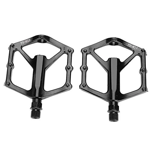 Mountain Bike Pedal : BANGHA Bike Pedals Bearings Bicycle Pedals Hollow-out Bike Pedals Anti-slip Ultralight CNC Mountain Road Bike Sealed Bearing Pedals Bicycle Parts Cycling Bike Pedals (Color : Natural)