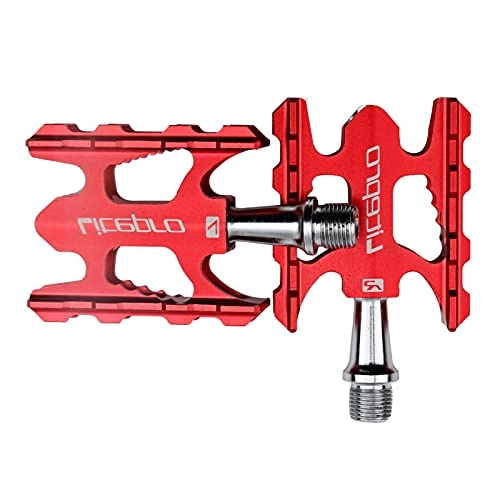 Mountain Bike Pedal : BANGHA Bike Pedals Ultra-light MTB Bicycle Pedals Bike Pedal Mountain Bike Nylon Fiber Road Bike Bearing Pedals Bicycle Bike Parts Cycling Accessor Cycling Bike Pedals (Color : Type2 red)