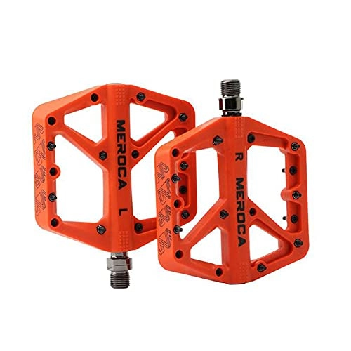 Mountain Bike Pedal : BAQIU 1pair Bicycle Pedals nylon + steel shaft Bicycle Parts Accessories
