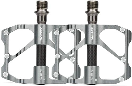 Mountain Bike Pedal : Bearing Bicycle Pedals Mountain Bike Pedals Bike Pedals Pedals (Color : 87c silver, Size : Free size)