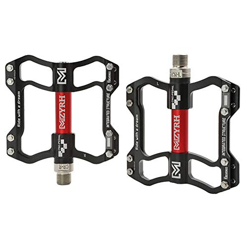 Mountain Bike Pedal : BEESCLOVER Bicycle Pedals Ultralight Aluminum Alloy BMX MTB Mountain Bike Pedal Black red Special size