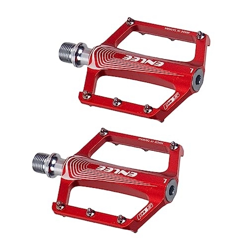 Mountain Bike Pedal : BESPORTBLE 2pcs Bicycle Pedal Metal Bike Pedals Bike Kit Bicycle Accesories Mountain Bike Cleats Pedal for Bike Toe Anti-slip Bike Pedal Sardine Steel Spindle Road Vehicles Accessories Red
