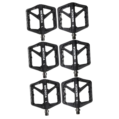 Mountain Bike Pedal : BESPORTBLE 3 Pairs Bicycle Pedal Mountain Bike Pedals Cycling Accessories Bicycles Cycling Treadle Bike Treadle Pedals Bike Pedals Mountain Bike Adult Off-road Steel Shaft Cleats Child