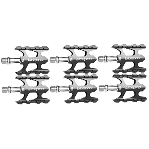 Mountain Bike Pedal : BESPORTBLE 3pcs Lightweight Bike Pedals Kids Race Car Cleats Pedal Mtb Flat Pedals Bicycle Clips Mountain Bike Pedals Aluminum Mtb Pedals Pedal for Bicycle Folding Bike Child Bicycle Shoes