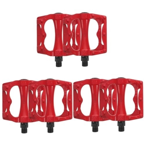 Mountain Bike Pedal : BESPORTBLE 6 Pcs bike cruiser bicycle ball aldult red aluminum alloy pedals Metal dead speed outdoor alloy child road vehicles Component Accessories pedal clip-on mountain bike