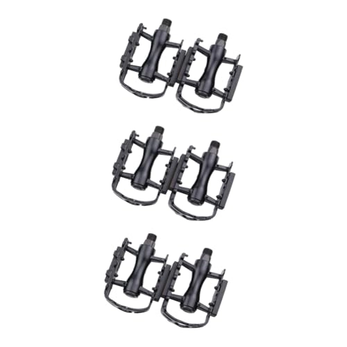 Mountain Bike Pedal : BESPORTBLE 6 Pcs Clip in Bike Pedals Road Pedals Mountain Bike Platform Pedals Cycle Clips Pedalboard Cleats Pedal Metal Bike Pedals Mtb Pedals Pedal for Bicycle Shoes Aluminum Alloy