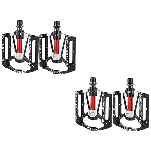 Mountain Bike Pedal : BESPORTBLE Mountain Bike Accessories 2 Pairs Bicycle Pedal Aluminum Alloy Repair Kit Mountain Bike Mtb Bike Pedals