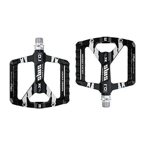 Mountain Bike Pedal : Besttime Bike Pedals Good Looking Great Performance Sealed Bearing Mountain Bicycle Pedals Aluminum Alloy Road Bike Pedals (Black)