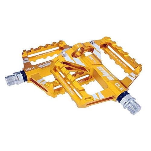 Mountain Bike Pedal : BGGPX Bicycle Pedals MTB Mountain Road Bike Pedals Magnesium Alloy Light Cycling Pedal Bicycle Parts MTB Bike Pedal (Color : Yellow)