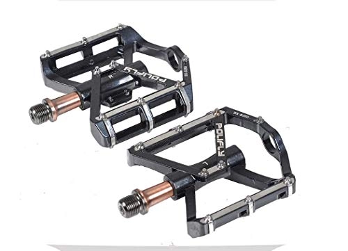 Mountain Bike Pedal : BHPL Lightweight bicycle pedals Aluminum alloy bearings Palin ankles Mountain bikes Dead fly pedals, Red