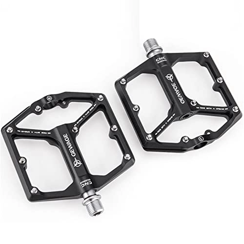 Mountain Bike Pedal : Bian Mountain Bike Pedal, Double-Sided Screw Design Bicycle Flat Pedals, Sealed Bearing Design Mountain Bike Pedal