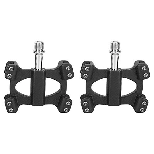Mountain Bike Pedal : Bicycle Accessories | 1 Pair of Carbon Fiber Mountain Bike Bearing Pedal Road Folding Bicycle Pedal Wrench, Lightweight, Durable, Easy to Install, Convenient .(2#)