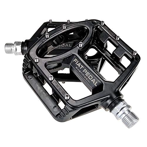 Mountain Bike Pedal : Bicycle Cycling Bike Pedals Mountain Bike Pedals 1 Pair Magnesium Alloy Antiskid Durable Bike Pedals Surface For Road BMX MTB Bike For Exercise Bike Spin Bike And Outdoor Bicycles ( Color : Black )