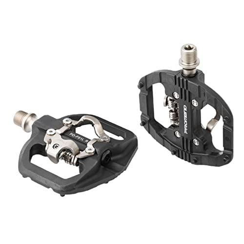 Mountain Bike Pedal : Bicycle Mountain Bike Pedals with SPD Cleats Dual Platform Aluminum Alloy MTB Clipless Pedals Bike Parts for Bike Touring Road Bike