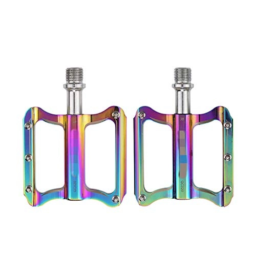Mountain Bike Pedal : Bicycle Pedal 1 Pair GUB MTB Bike Pedal Aluminum Alloy Sealed Bearing Road Bike Pedal MT High-Strength Colorful Pedal Bicycle Parts Cycling Bike Pedals