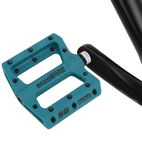 Mountain Bike Pedal : Bicycle Pedal, 1 Pair Nylon Plastic Mountain Bike Pedal Lightweight Bearing Pedals for Bicycle(Blue) Bike Pedal Aluminium
